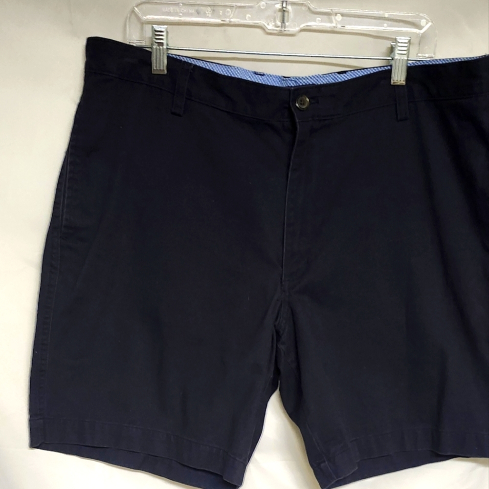 Chaps Blue Flat Front Shorts